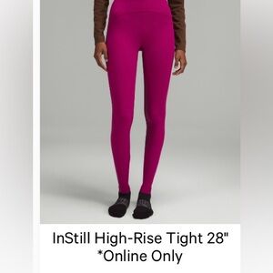 Lululemon Instill High Rise Tight 28”, sz12